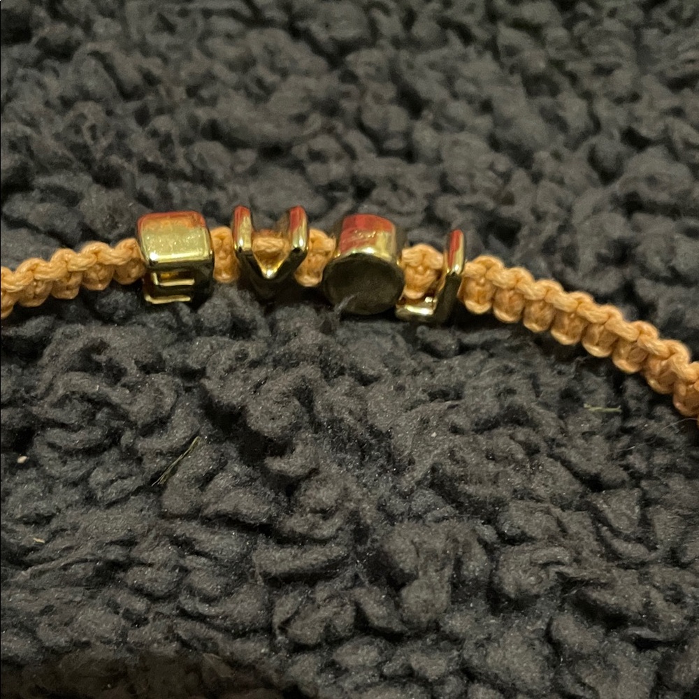 Hand Crafted Gold 'LOVE' Bracelet - Picture 4 of 8